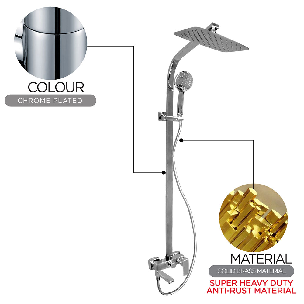 Expose Rain Shower Set|PREMIER QUAD Expose Rain Shower Set|Single lever shower|Shower|Rain Shower Set